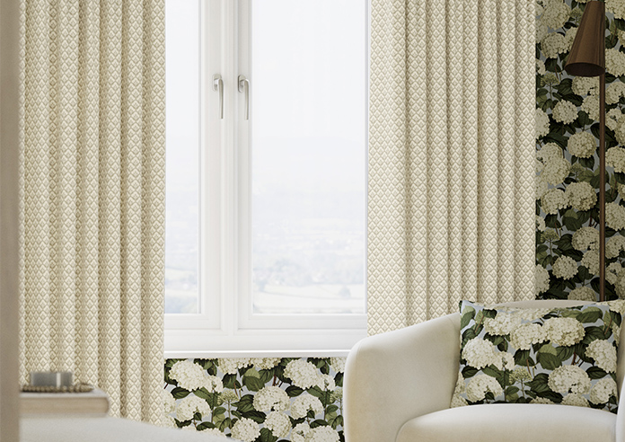 Scallop and Bud, Cashmere - Made to Measure Curtains - Image 5